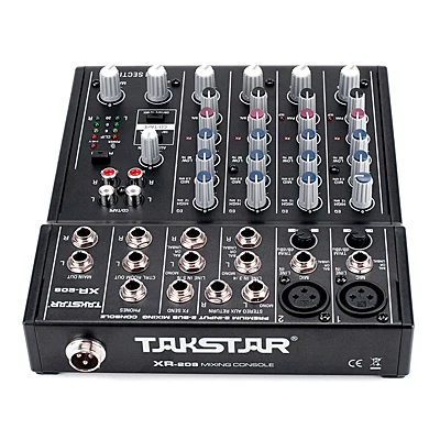 TAKSTAR XR-208 Mixer Console Digital Mixer Premium 8-input 2-Bus микшерный пульт используется для звукозаписи студии и т. Д