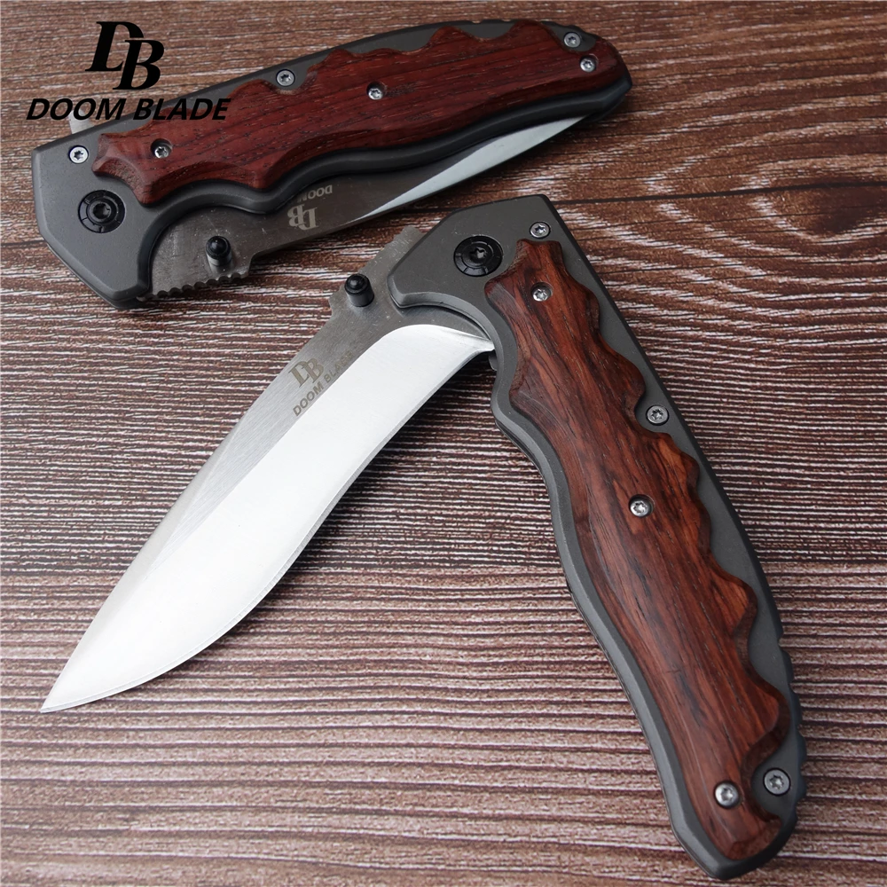 NEW 5CR15MOV Fixed Blade Knife with Sharper Rope Cutter Outdoor Camping
