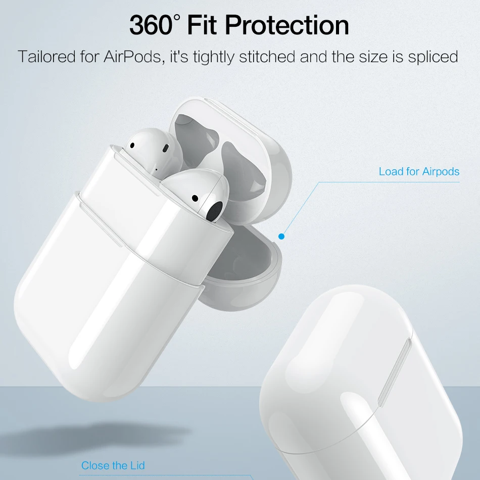Чехол Qi для беспроводной зарядки Apple AirPods 1 2 Bluetooth гарнитура беспроводное зарядное