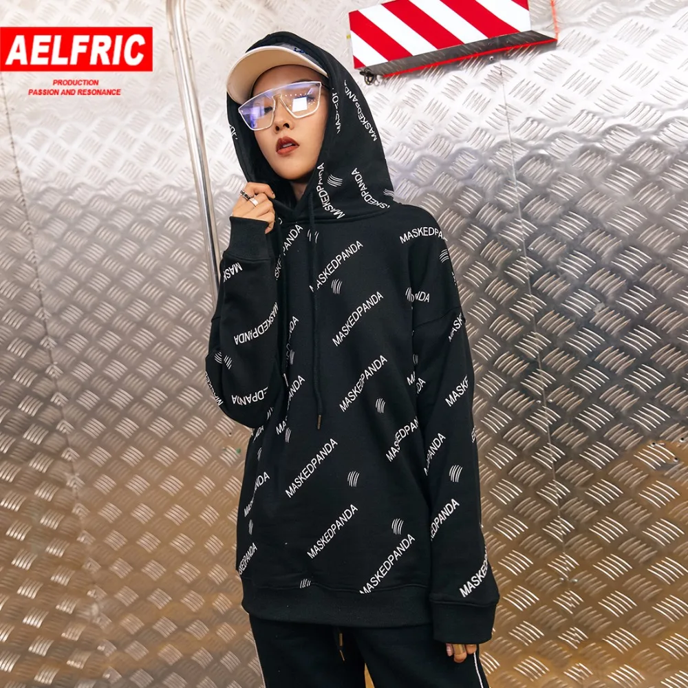 

Aelfric Letter Printed Pullover Spring Women Hooded Sweatshirts Casual Hoodie Streetwear Hip Hop Swag Couple Hoodies Femme MP09