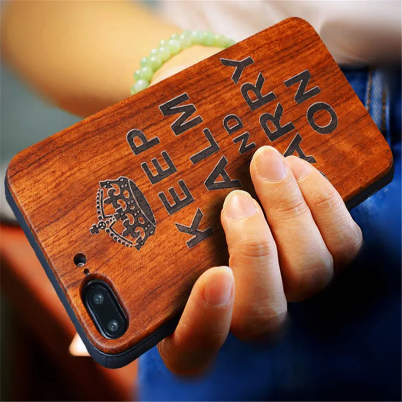 

TPU Wooden Case For iPhone 8 8 Plus 7 7 Plus Wood Case For iPhone 6 6S Plus 5 5S SE Retro Natural Carving Cover Coque Capa Funda