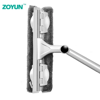 

ZOYUN Glassware artifact telescopic rod household double-sided adjustable glass brush high-rise window scraper scraping cleaner