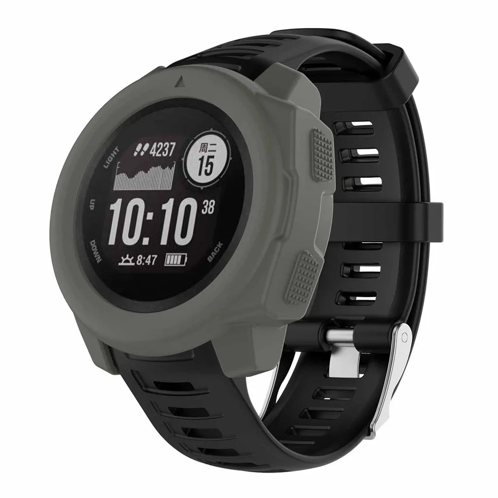 

Fashion Durable Watch Cases Soft Ultra-Slim TPU Protection Silicone Full For Garmin instinct Case Cover Sport Watch Protector