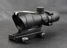 Тактическим прицелом acog стиль зеленый оптического волокна 4x32 прицел водонепроницаемый для охоты съемки M7184