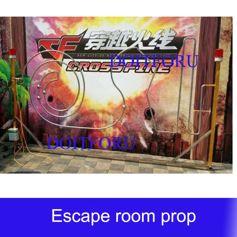 

real life Human secret room escape room props Traversing the fire line Fire line impact Cross Fire Takagism adventure game
