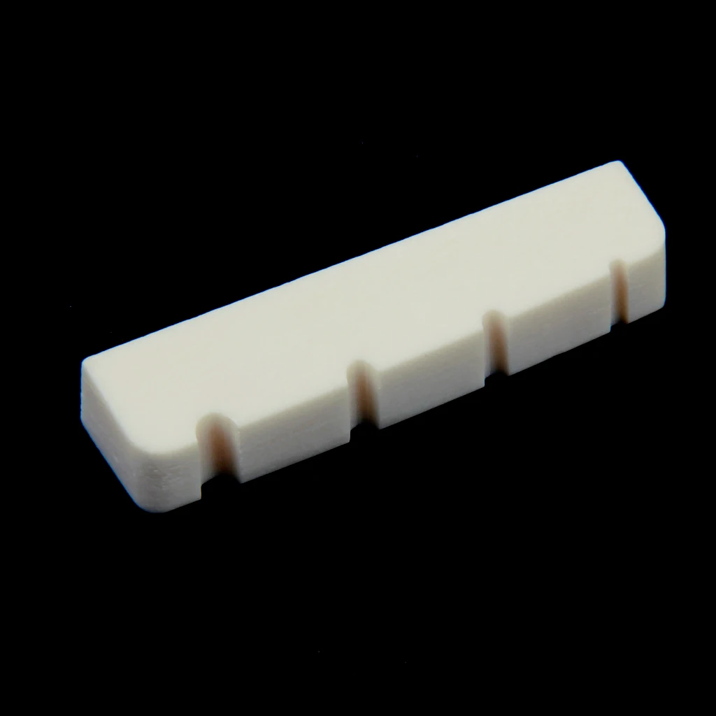 Natural Buffalo Bone Nut Slotted for 4 String Electric Bass Guitar Musical Accessory