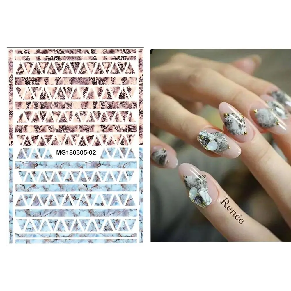 1 лист змеиной стикеры 3D на ногти Nail Art мраморная каменная сетка леопардовая наклейка для ногтей Наклейки японские аксессуары для ногтей для украшения ногтей