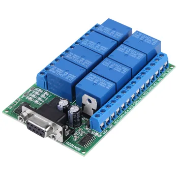 

12V 8-Channel DB9 RS 232 Relay Module Remote Control Switch Smart Home DC 12V Power Supply High Quality