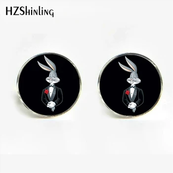 

HZShinling Cartoon Baby Bunny Cufflinks Vintage Cute Bunny Cufflinks Shirt Cuff Father's Present