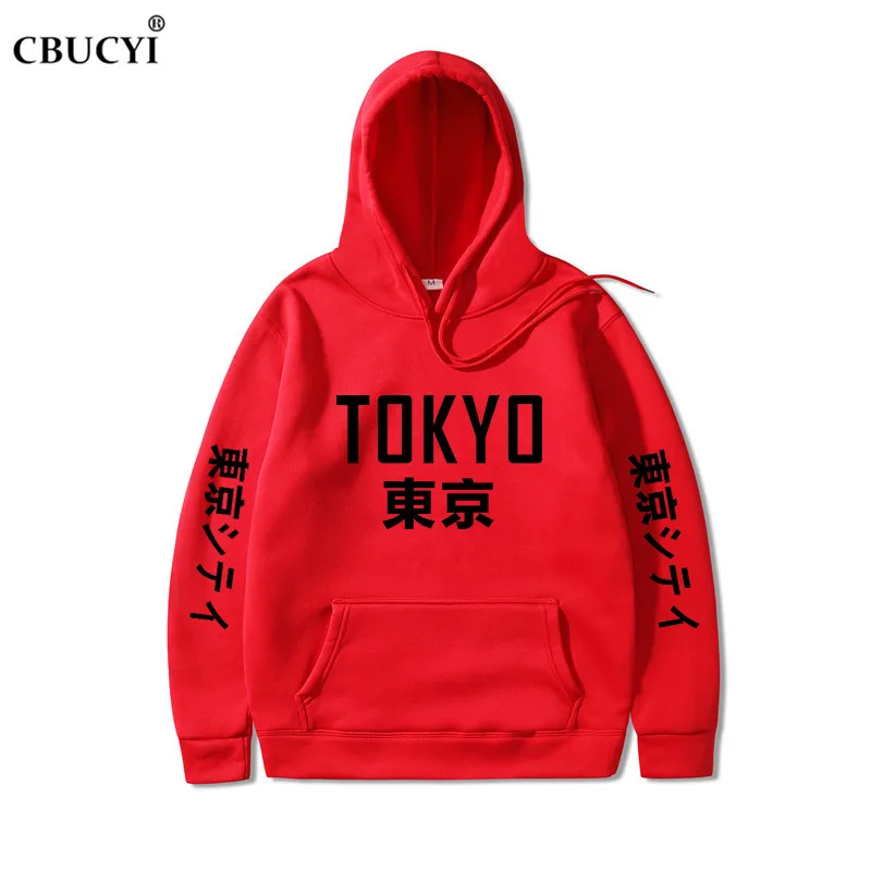2019 New Arrival Japan Harajuku Hoodies Tokyo City Printing Pullover Sweatshirt Hip Hop Streetwear Men/Women Hooded Sweatshir