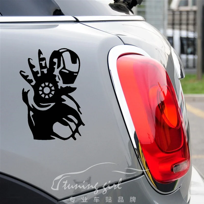 Car Stickers Iron Man Avengers SHIELD Marvel Cartoon Creative Decals
