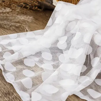 

Good quality dot Elastic lace fabric stretchy mesh tulle fabric for skirt 50X150cm/piece TJ1099