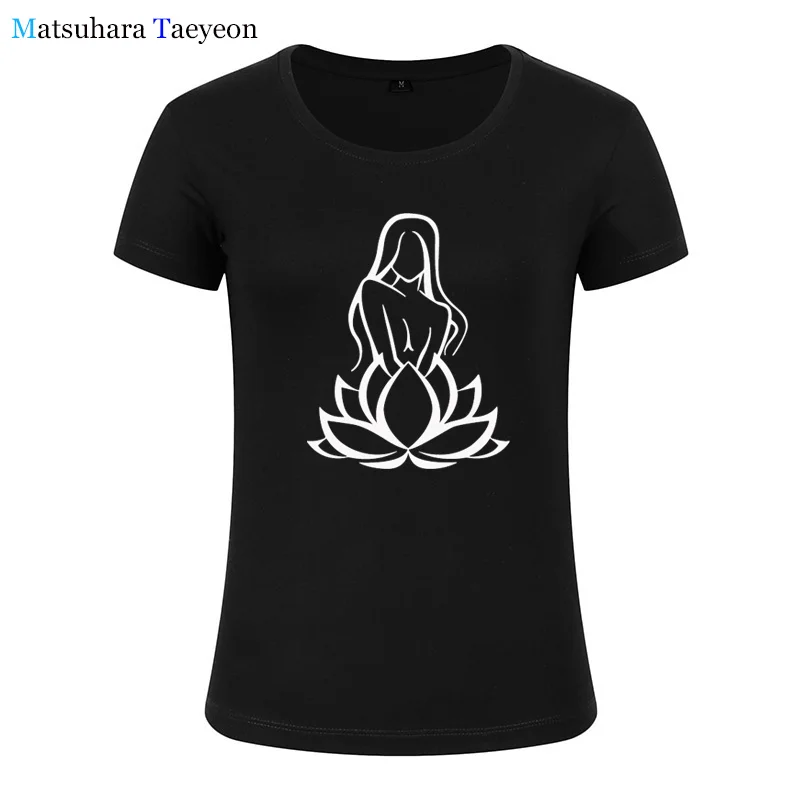 Модная женская одежда namaste рубашка с цветочным принтом для девочек футболка