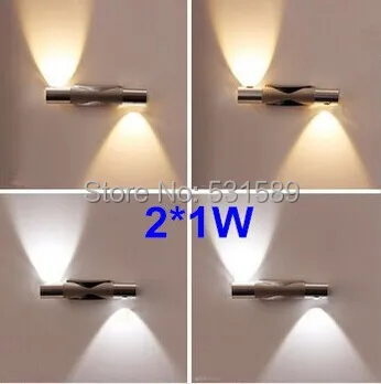 

Wholesale 10pcs/lot Freeship 2W LED Wall Lights with AC85-265V Modern Wall Light European-style LED Lamps Manufacturer