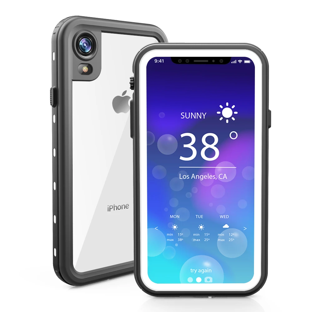  PC Cover For iPhone X XS XR XS MAX Waterproof Case For Samsung S8 S9 Plus Note 8 Note 9 Underwater Sealed Capas For iPhone X    (12)