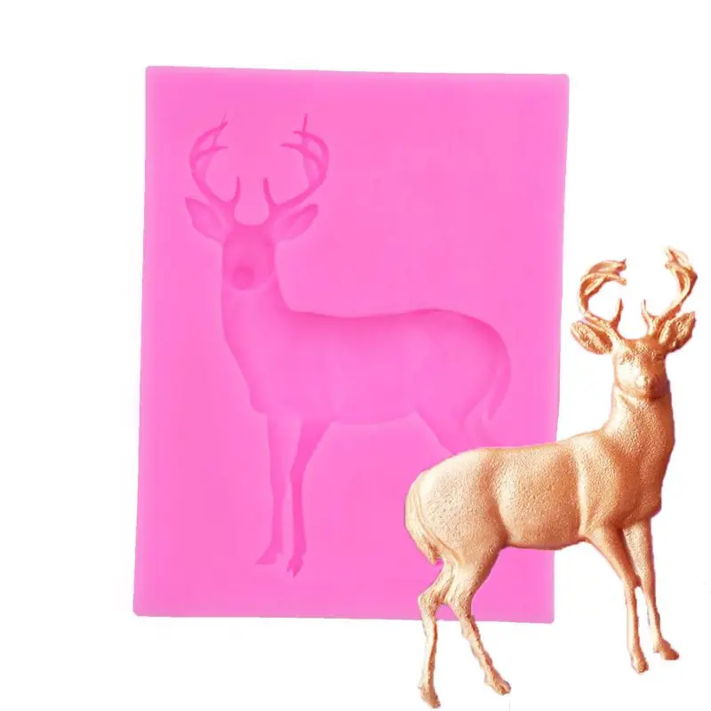 

DIY Christmas Elk Cake Waffle Mold DIY Baking Fondant Cake Chocolate Cake Mold Home Garden Kitchen Dining Tools