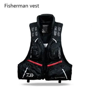 

2019 DAIWA outdoor New oversized buoyancy wind fly Fishing vest vest breathable detachable lifejacket help candle