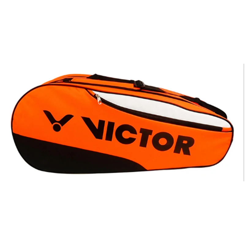Стильная профессиональная сумка для ракеток для бадминтона и тенниса, сумка-ракетка для взрослых с одним плечевым ремнем, спортивная сумка, 12 шт. ракетки для бадминтона - Цвет: Orange
