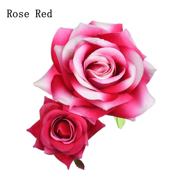 Bridal Flower Hair Clips Double Rose Hairpin Brooch Headwear Wedding Bridesmaid Party Women Hair Styling Tools Accessories