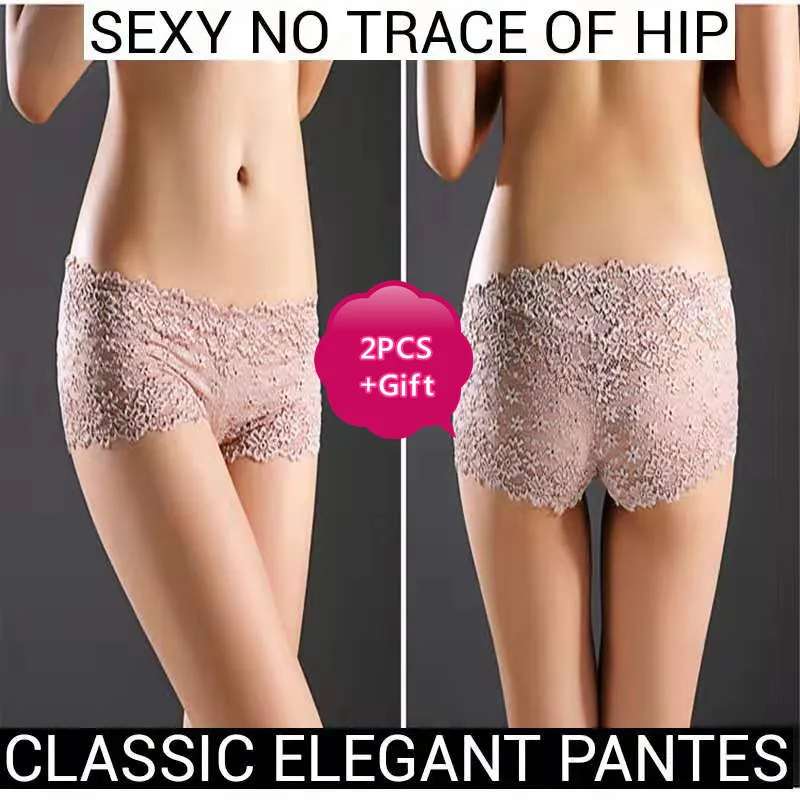 

2PCS 2Color Sexy Classic elegant Gorgeous temptation No Trace of Hip pants Hollow Out Lace Cutton Nylon Underware Lady Panties