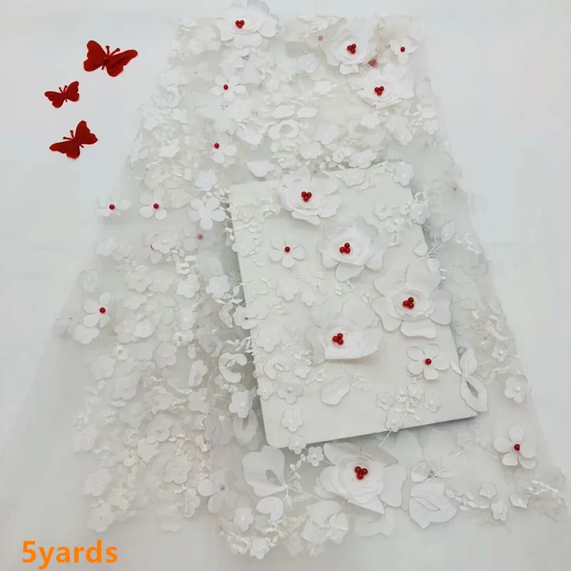 

2018 New Style French Lace Fabric 3D Flower African Tulle Mesh Lace Fabric High Quality African sequins Lace Fabric Dps063