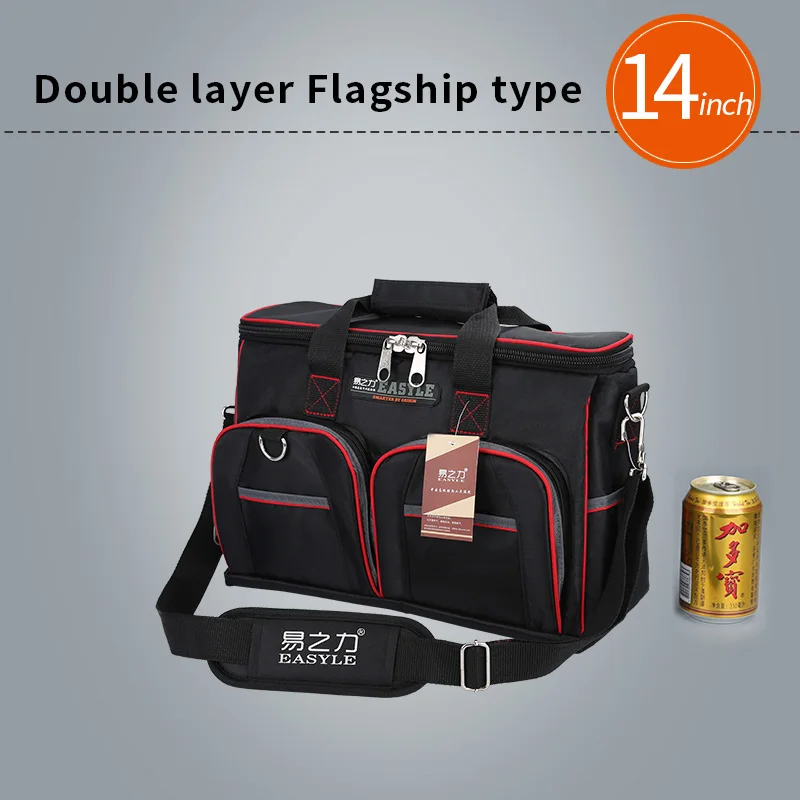 Multifunction Tool Bag Large Capacity Thicken Professional Repair Tools Bag 12inch 14inch 16inch 18inch Messenger Toolkit Bag