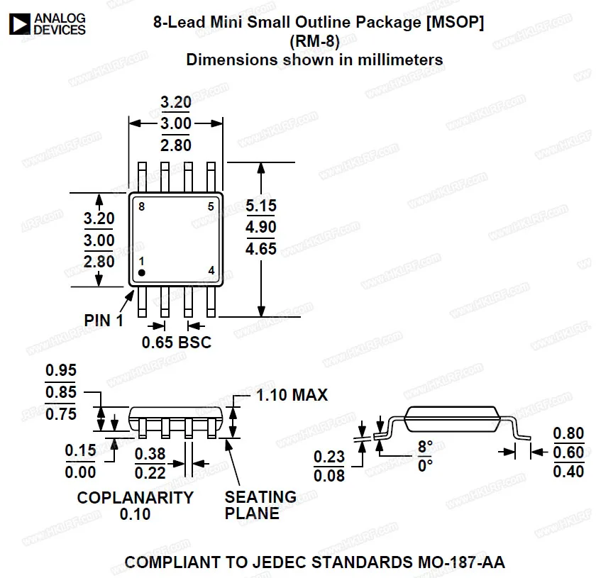 MSOP8 К DIP8 адаптер MCU тест IC разъем программист адаптер для RT809H RT809F TL866CS TL866A TL866II EZP2010 EZP2013 XELTEK