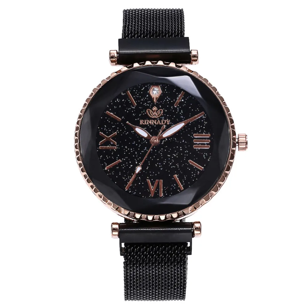 

New Fashion Quartz Starry Sky Women Watch Roman Numerals Alloy Belt Watches High Quality Dress Clock Wristwatch Kol Saati #A