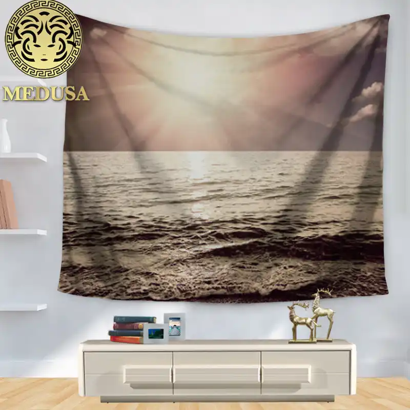 Medusa Sonnenschein Strand Tapisserie Strand Handtuch Wand Teppich