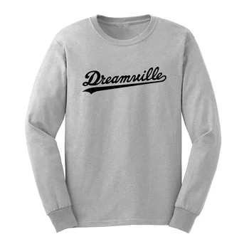 

Loo Show Mens Dreamville Records Long Sleeve T-Shirts Casual Men Tee