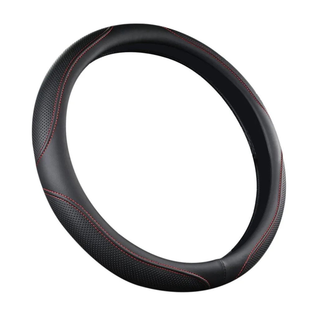 Universal Car Steering Wheel Cover Breathable Cover Four Seasons Anti-slip Premium High-grade Leather Steering Wheel Cover