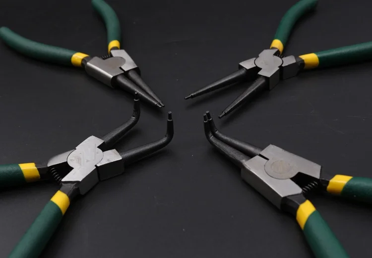 4PCS 6" 7" Circlip long nose pliers, retainer, spring clip forcep, auto