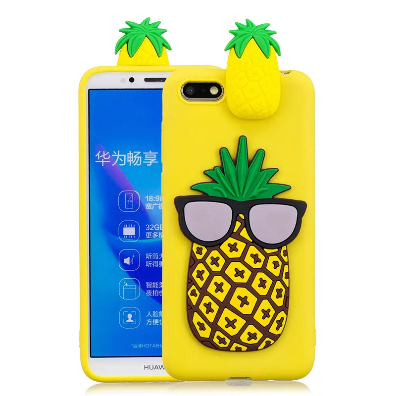 Мягкий Силиконовый ТПУ чехол 3D для Huawei Honor 7A русская версия 5 45 дюйма чехлы