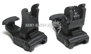 

Tactical A.R.M.S. #71L-F/R Set Front & Rear Sight Set Black DE