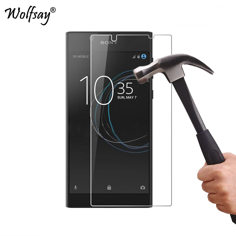 2 قطع الزجاج سوني Xperia L1 واقي للشاشة الزجاج المقسى لسوني اريكسون L1 الزجاج لسوني L1 G3312 طبقة رقيقة واقية wolfsay