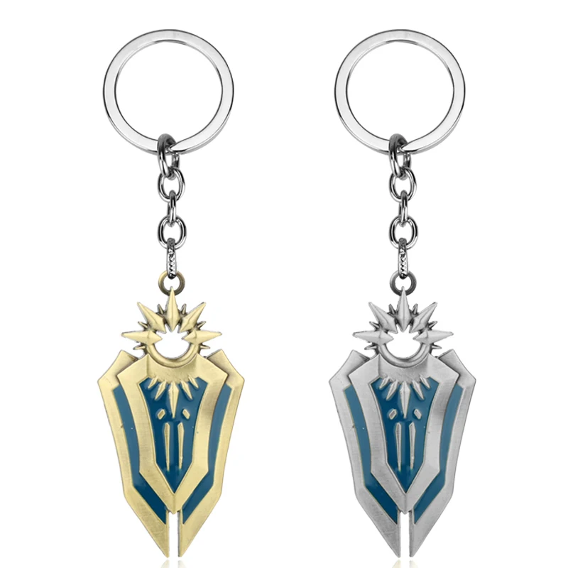 

dongsheng League of Legends Game LOL Keychain for Fans Aurora Leona Shield Weapon Cosplay Prop Cool Key Chain -50