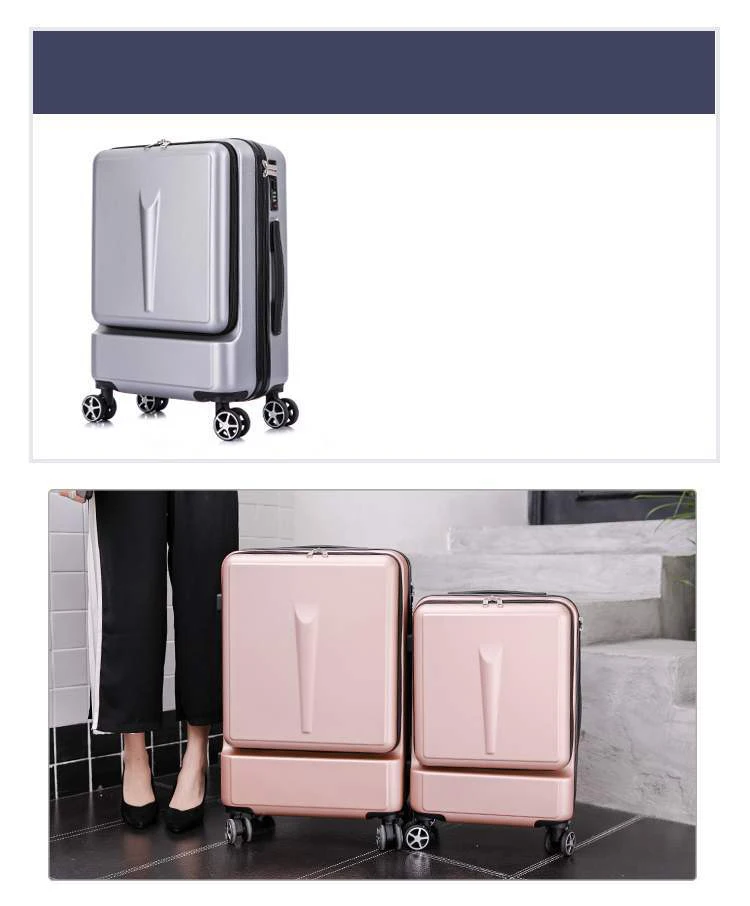 24''creaty Rolling luggage Spinner чемодан на колесиках для мужчин и женщин Дорожная сумка на колесиках 20 дюймов багаж с сумкой для ноутбука