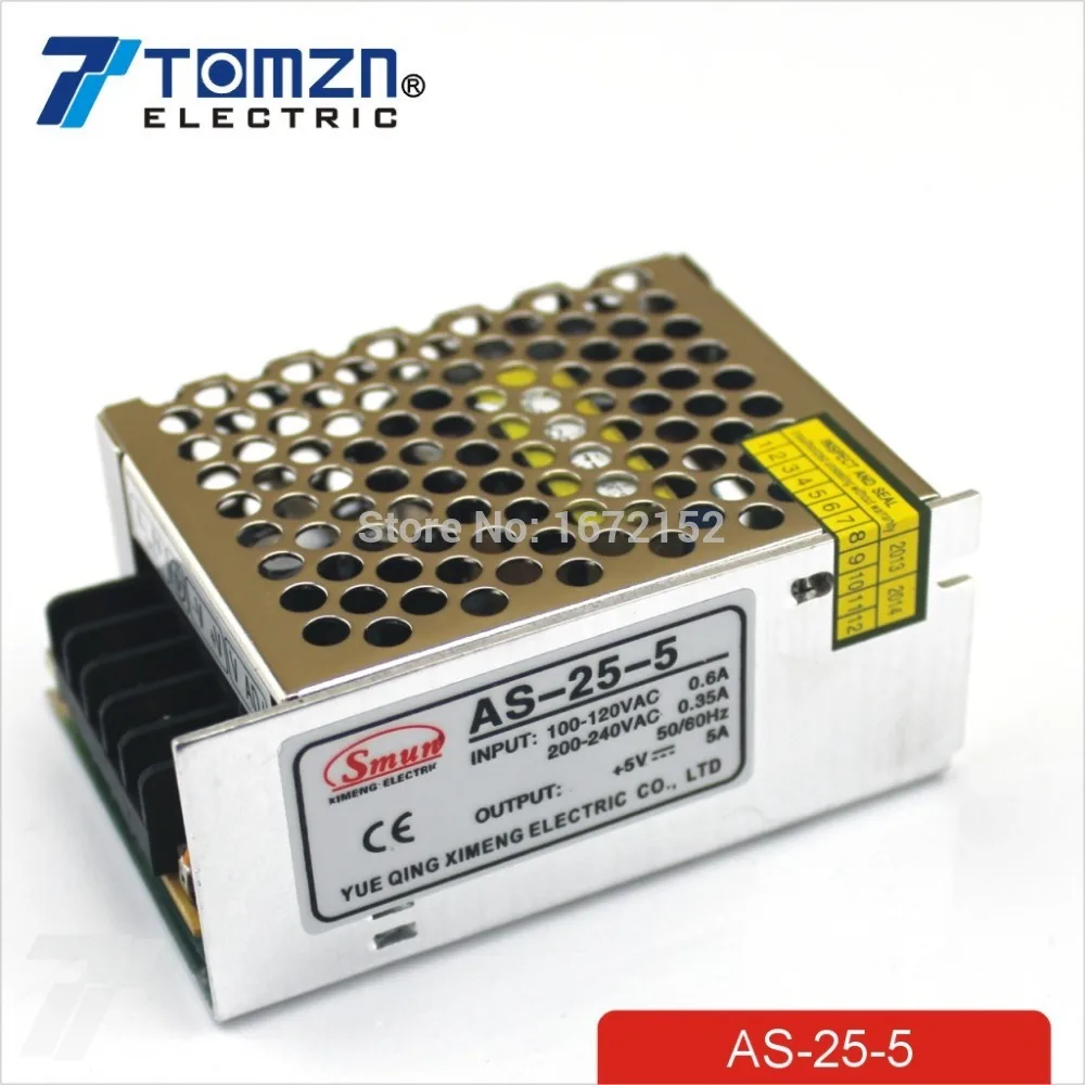 

25W 5V 5A Small Volume Single Output Switching power supply for LED Strip light