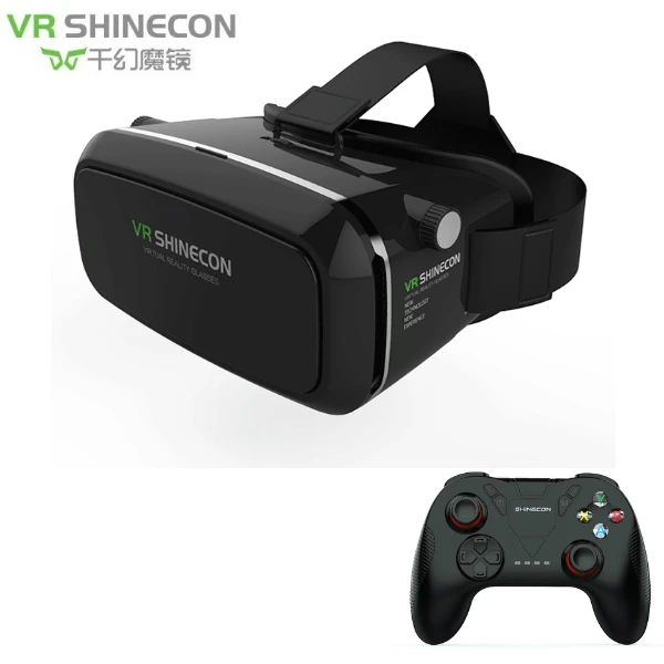 VR Shinecon Виртуальная реальность 3D очки Google Cardboard 2,0 Pro версия VR очки VR BOX 2,0 фильм для 4,5-6,0 'смартфона - Цвет: VR plus 866 remote