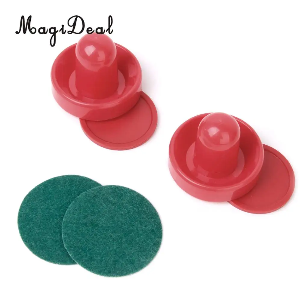 MagiDeal Brand New Classic Game Air Hockey 2Pcs Pucks Table Hockey Handles + 2Pcs Pushers for Entertainment Table Game Wholesale