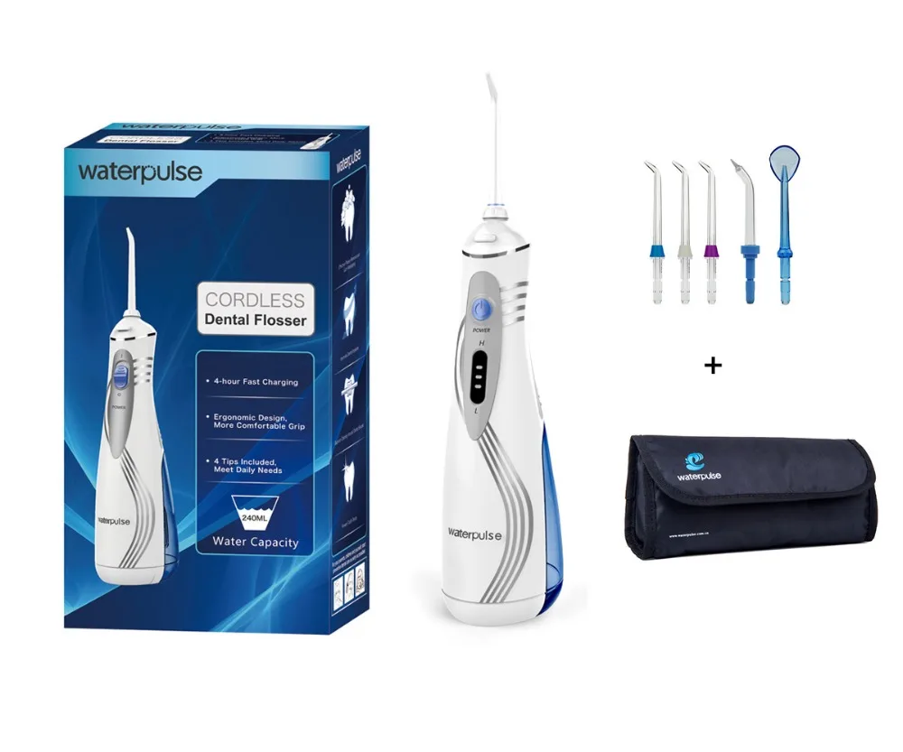 Перезаряжаемые литий ионный battry Ирригатор для полости рта waterpulse V400 плюс вода