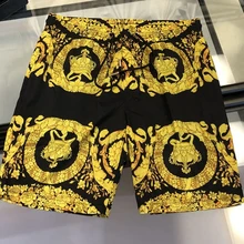 XXXXL новые модные брендовые Дизайнерские мужские шорты пляжные шорты для плавания размера плюс с принтом короны