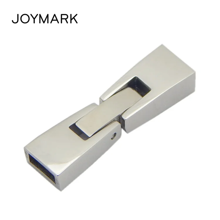 

5X2mm 8X3mm 8X4mm Hole Stainless Steel Lock Clasps For Leather Bracelets Jewelry Making 10pcs/lot BXGC-211
