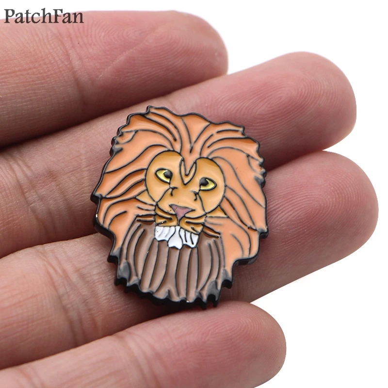 Patchfan Lion kings PUMBAA цинк галстук мультфильм забавные булавки рюкзак одежда броши для мужчин и женщин украшение на шляпку для значков медалей A1843