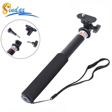Выдвижная водонепроницаемый GoPro моноподе штатив рубец с GoPro адаптер для GoPro герой 4 3 Sj4000 sjcam xiaomi yi аксессуары