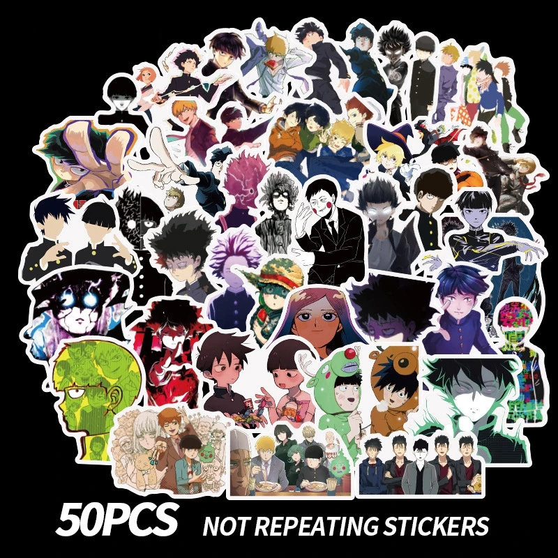 

Stickers Cartoon Anime Stickers Mob Psycho 100 Mobu Saiko Hyaku Pack Laptop Skateboard Sticker Classic Toys Children's gift