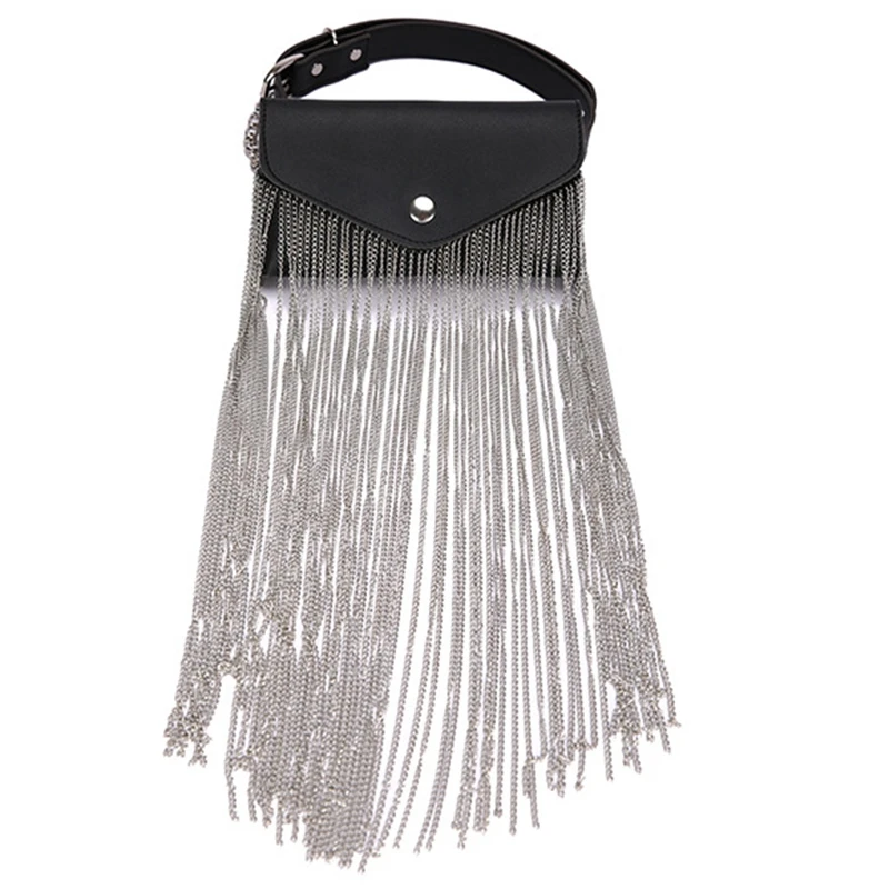 

Women Waist Bag Leather Female Belt Chain Bags Fashion Fanny Pack Waist Belt Bag Female Hip Belt Bum Pouch Phone Bags