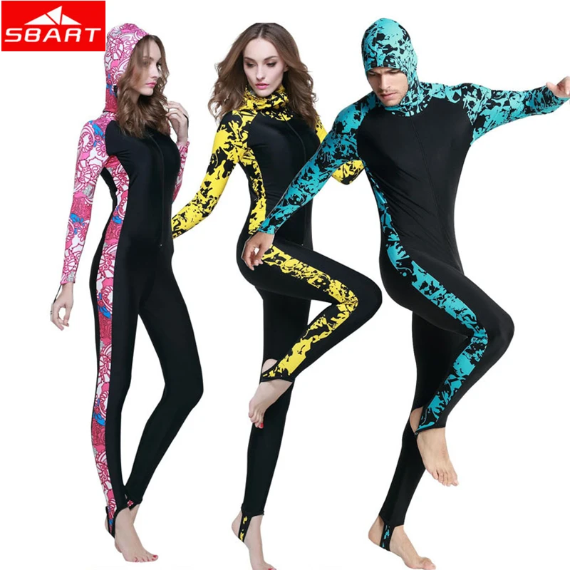 

Women Men Swimming Wetsuit Long Sleeve Wear Spearfishing Surfing Diving Swimming Wetsuits Hooded Plus 4XL Scuba Swimming Wetsuit