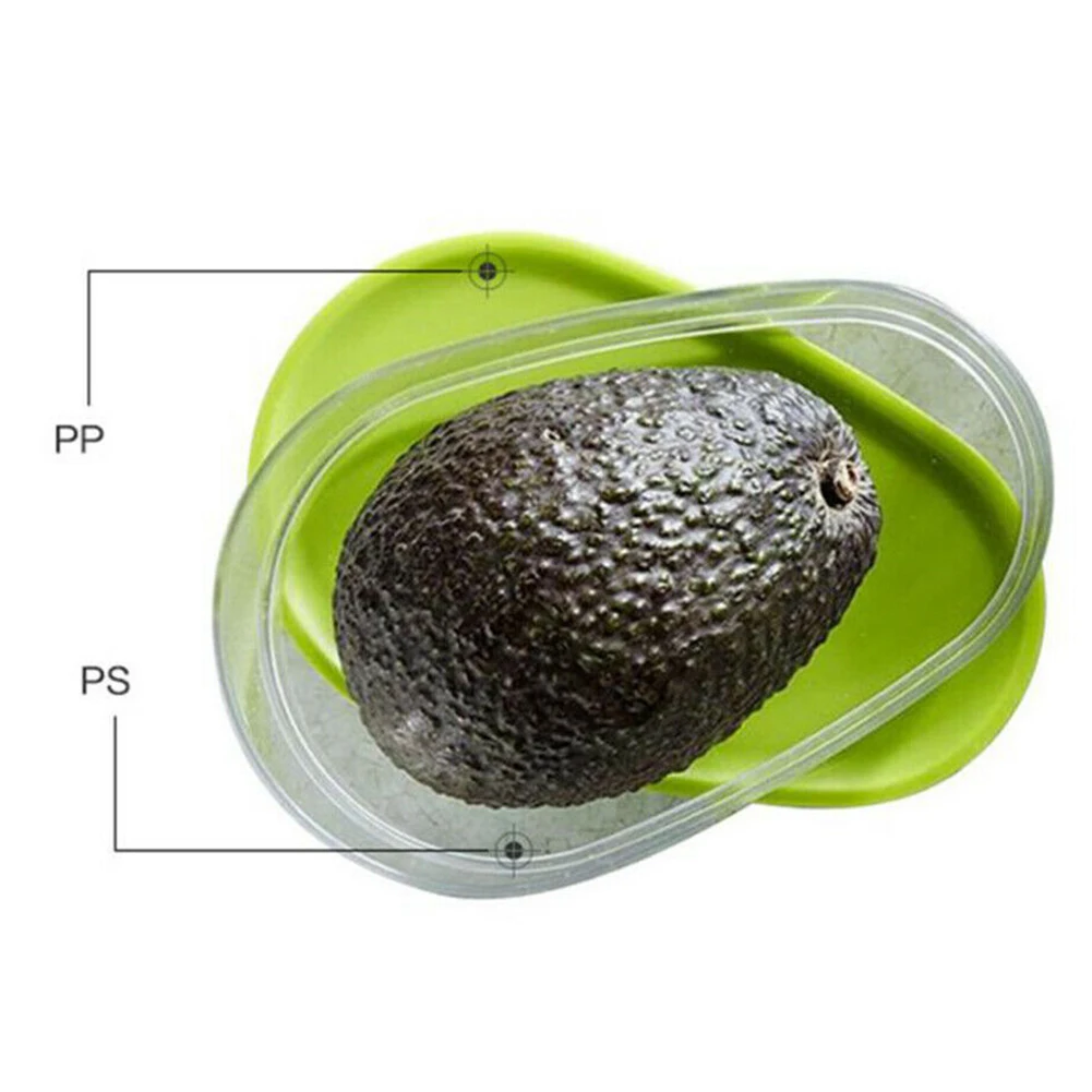 Compact Plastic Home Reusable Practical Kitchen Fruits Containers Crisper Vegetable Non Toxic Avocado Savers Food Storage Box