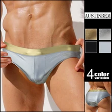 AUSTINBEM купальные костюмы мужские плавки Zwembroek Heren с металлическим золотым принтом купальник с поясом мужские s плавки Sungas De Praia Ho мужские s 23802